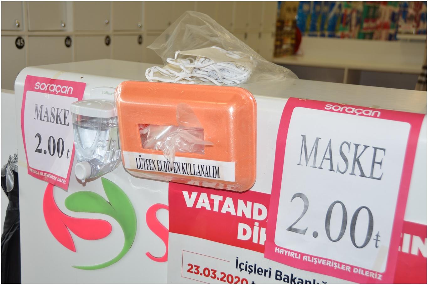 Batman’da, market ve pazarlarda zorunlu hale getirilen maske takma uygulamasına geçildi